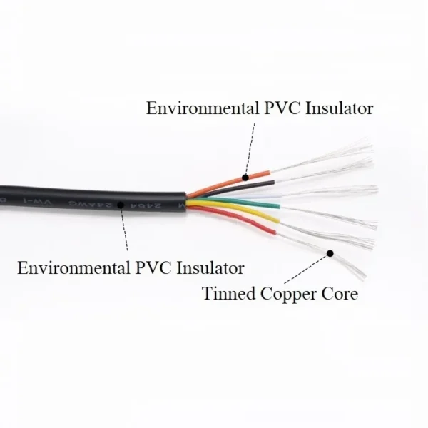 2/5/10M UL2464 Sheathed Wire Cable 30 28 26 24 22 20 18 16AWG Copper Signal Cable 2 3 4 5 6 7 8 9 10 Cores Electronic Audio Wire - Image 2