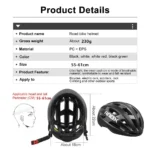 RNOX New Ultralight Cycling Helmet Safety Cap Bicycle Helmet for Women Men Racing Bike Equipments Road MTB Adult Bike Helmets - Image 6