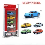5pc/1set Simulated Children Hot Wheels Toy Multi-Style Taxiing Alloy Mini Car Model Kids Pocket Small Sports Car Toys for Kids - Image 2