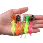 10PCSNew Soft Trout Lure Miniature Two-Color Needle Tail Silicone Bait Wobbler Lure Gelatinous Bait Mandarin Fishing Accessories - Image 5