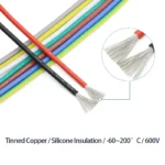 2/5/10m UL3135 Wire High Temperature Resistant Cable 30 28 26 24 22 20 18 16 14 12 10 AWG Silicone Insulation Tinned Copper Line - Image 2