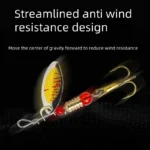 30pcs/Set Spinner Fishing Lure Kit Metal Sequin Spoon Hard Bait Rotating Spinner Lure Bait for Bass Trout Perch Pike Tackle - Image 3