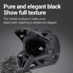 Horntour 2025 Adult Mountain Bike Helmet Full Face Integrally Molded Motorcycle Riding Safety Bicycle Helmet Head Protection - Image 4