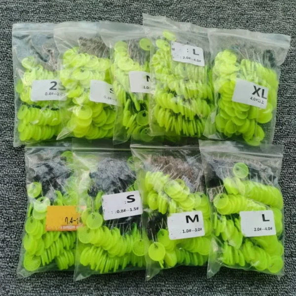 Rubber Space Beans for Sea Carp Fly Fishing Rubber Oval Stopper Fishing Float Fishing Bobber Float Line Stops Fishing Equipments - Image 3