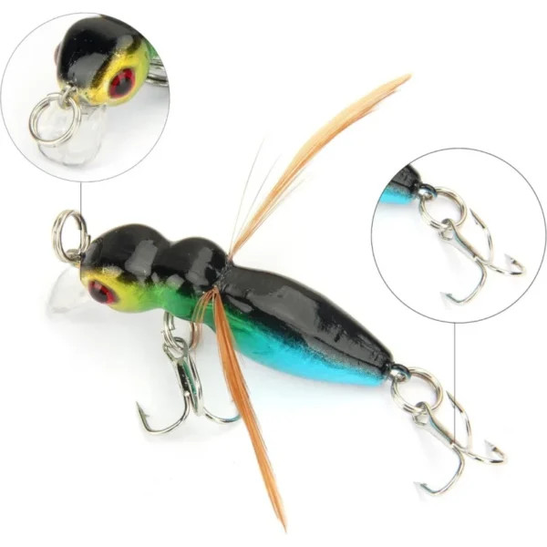 Artificial Insect Lures Mini Bionic Ant Hard Baits Topwater Crank Baits Minnow Sinking Wobbler Fishing Lures with Treble Hooks - Image 5