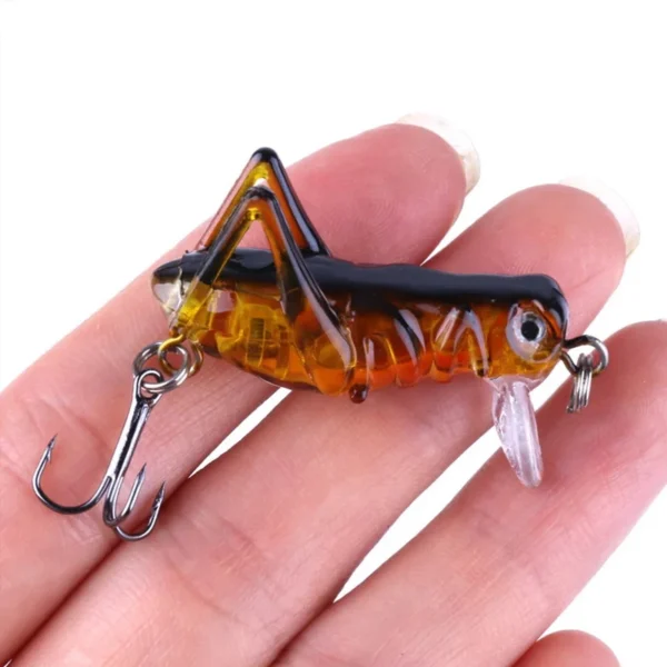 New 3PS Grasshopper Insects Fishing Lures Crap Fishing Artificial Bait Set with Box Jig Wobbler Sea Biomimetic Fishing Tackles - Image 4