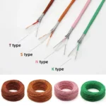 Thermocouple Wire K T N S Type 2 Cores PTFE Insulator Shielded Line High Temperature Measuring Compensation Cable - Image 2