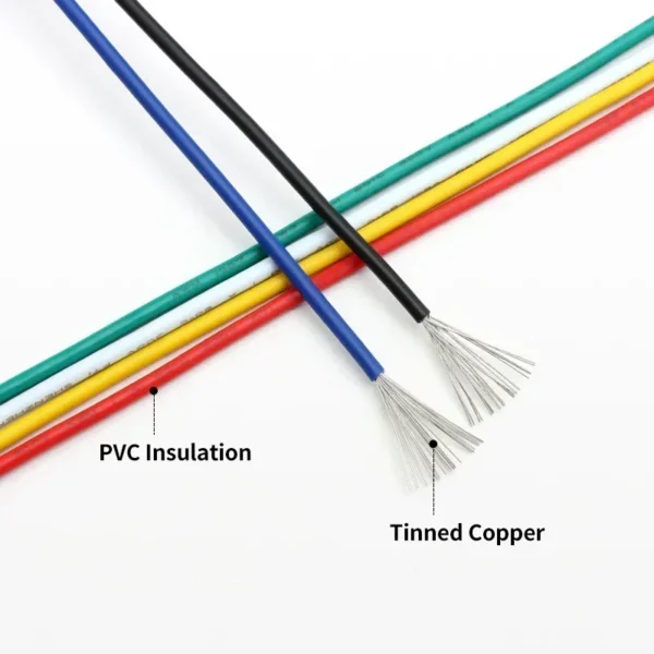 UL1007 Electric Wire 30/28/26/24/22/20/18/16AWG In Roll Lighting 300V DIY LED Lamp Line PVC Insulated Tinned Copper Cable Coil - Image 3