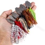 Jig Bass Fishing Lure with Weed Guard Vibrating Fishing Lure Blade Skirted Swimming Bass Jigs Metal Spinner Bait Fishing Tools - Image 4