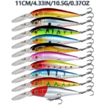 Mixed Fishing Lures Set Minnow Popper Crank Baits with Hooks Fishing Hard Lure Artificial Bionic Crank Lure Saltwater Freshwater - Image 4