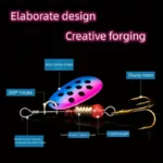 10pcs/Set Crankbaits Fishing Spinner Fishing Lures Wobblers Metal Sequin Trout Spoon With Hooks for Carp Artificial Fishing Bait - Image 3