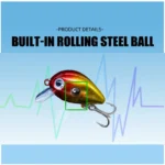Mini Crankbaits Artificial 3D Eyes Fishing Hard Bait Lifelike Fishing Lure with Trident Hook Topwater Lures for Trout Bass Perch - Image 4
