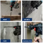 Brushless 26MM Electric Hammer Drill Multifunctional Rotary Cordless Rechargeable Power Tools Fit Makita/Dewalt 18V Battery - Image 6