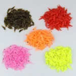 100PCS Shrimp Bait Soft Silicone Artificial Fishing Lures 2.8cm/0.3g Luminous Glow Freshwater Worm Pattern Outdoor Fishin Tackle - Image 4