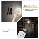 Dimmable LED Under Cabinet Light with Remote Control Battery Operated LED Closets Lights Wardrobe Bathroom lighting Night Light - Image 3