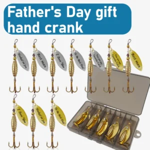 5/10Pcs Spoon Lures Pike Metal Fishing Lure Bass Hard Bait with Hooks for Father's Day Gift Metal Fishing Bait Equipment