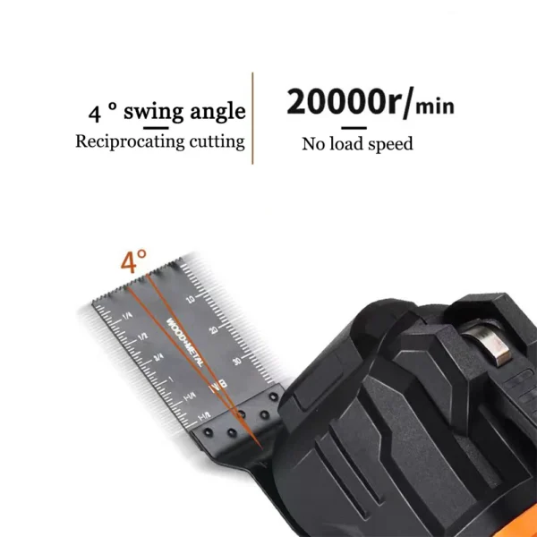 Oscillating Multi function tool Electric Saw With Trimmer /Shovel/Cutting Woodworking Speed Tool Fit Makita/Dewalt 18V Battery - Image 3