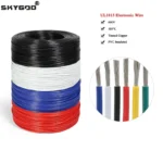 2/5/10M Electric Wire UL1015 Multi-stranded 24 22 20 18 16 14 12 10 8 AWG 600V DIY Line PVC Lamp Lighting Tinned Copper Cable