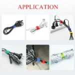 20~200pcs Cable Organizer Loop Hoop Tape Straps Tie Mouse Earphones Reusable Wire Management Nylon Releasable Cable Ties - Image 6