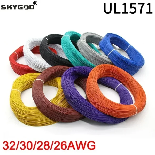 UL1571 Electronic Wire 32 30 28 26 AWG Flexible Cable PVC Insulated Tin-plated Copper Environmental LED Line DIY Cord - Image 1
