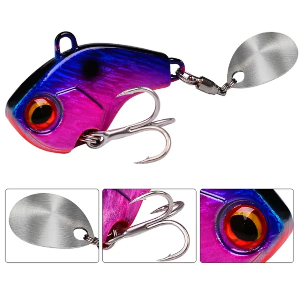 Fishing Lure Kit Metal Artificial Sinking Lures Hard Tail Spinners Fishing Lure Rotating Spinner Spoons Crankbait Fishing Tackle - Image 4