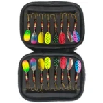 16/10pcs Fishing Spinner Metal Lures with Tackle Boxes Crankbaits Wobblers Metal Sequin Trout Spoon With Hooks for Carp Fishing - Image 6