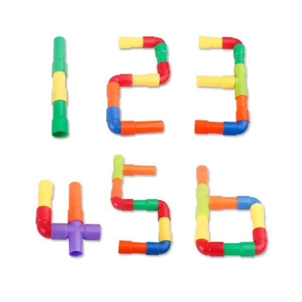 Color Water Pipe Building Blocks Children DIY Assembling Pipeline Tunnel Plastic Splicing Building Blocks Kids Educational Toys - Image 5