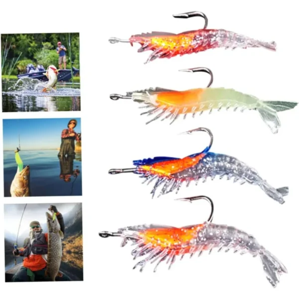 Simulation Shrimp Fishing Lure Soft Artificial Shrimp Plastic Fishing Lure with Hook Durable Swimbait Fishing Tackle Accessories - Image 6