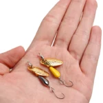 New Metal Spinner Spoon Fishing Lure Micro Rotating Sequins Bait Single Hook and Triple Hook Sequins Spoon Fishing Lures Tackles - Image 5