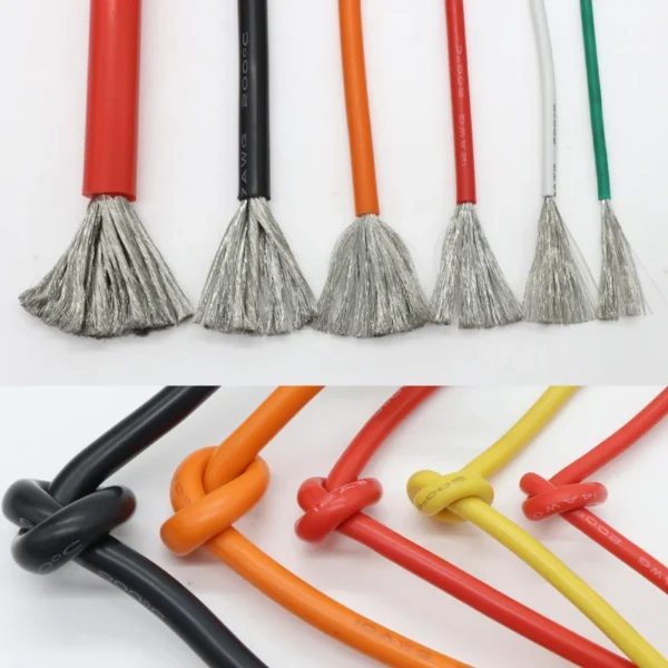 1M/5M Heat-resistant cable 30 28 26 24 22 20 18 16 15 14 12 10 8AWG Ultra Soft Silicone Wire High Temperature Flexible Copper - Image 6
