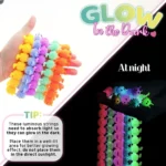 Luminous Caterpillars Fidget Toys Sensory Toy For Anxiety Stress Relief Fuzzy Stretchy Worm Glow Caterpillars Party Supplies - Image 2