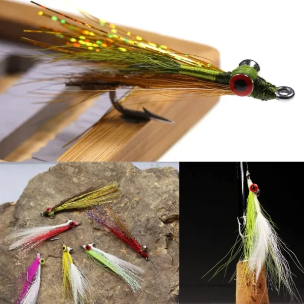 Fishing Fly Dumbbell Eyes Fly Tying Materials Alloy Fly Tying Dumbbell Eyes Fly Tying Barbell Eyes Materials Fishing Lure Tools - Image 4
