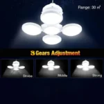 Solar Outdoor Folding Light Portable USB Rechargeable LED Bulb Search Lights Camping Torch Emergency Lamp for Power Outages - Image 6