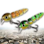 Multi Jointed Swimbait Small Lifelike Hard Wobbler Fish Bait Crankbait Sinking Tackle 3D Sinking Multi Section Bait Fishing Lure - Image 3