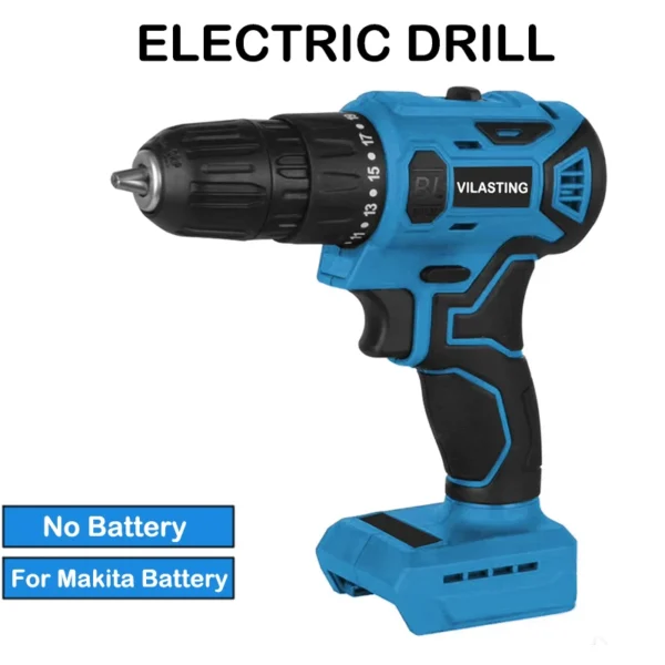 Brushless Electric Drill Cordless Rechargeable Screwdriver 2 Speed 10mm 23+1 Torque Hand Power Driver Tools Fit Makita Battery - Image 1