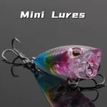 Mini Popper Floating Fishing Lure Plastic Artificial Fishing Lure for Bass Trout Saltwater Freshwater Fishing Tackle Accessories - Image 2