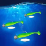 Single Hooks With Rotating Sequins And Swivel Fishing Hook Diy Fish hooks Tackle Accessary Luya soft bait roll t tail worm hook - Image 6