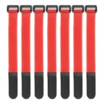 Cable Tie Fishing Rod Non-slip Firm Reverse Buckle Red Fishing Tackle Rod Holder Accessories Reusable Self Adhesive Ties - Image 5