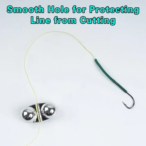 Fishing Double Rattle Beads Fishing Attractor Bell Plastic Catfish Bass Rig Rattles Bells Sea Fishing Bait Alarm Loud Bells Tool - Image 3