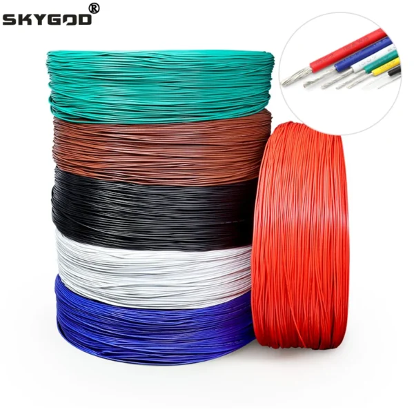 5/10m UL1007 Electronic Wire 14AWG 16AWG 18AWG 20AWG 22AWG 24AWG 26AWG 28AWG 30AWG DIY PVC Insulated Cable Tinned Copper Line - Image 1