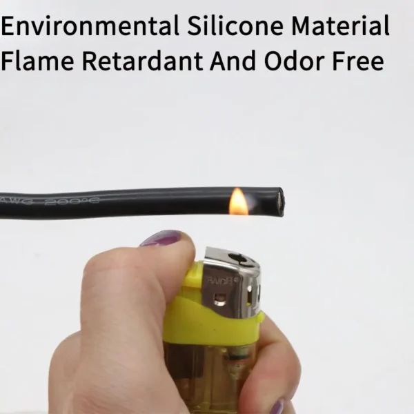 1M/5M Heat-resistant cable 30 28 26 24 22 20 18 16 15 14 12 10 8AWG Ultra Soft Silicone Wire High Temperature Flexible Copper - Image 4