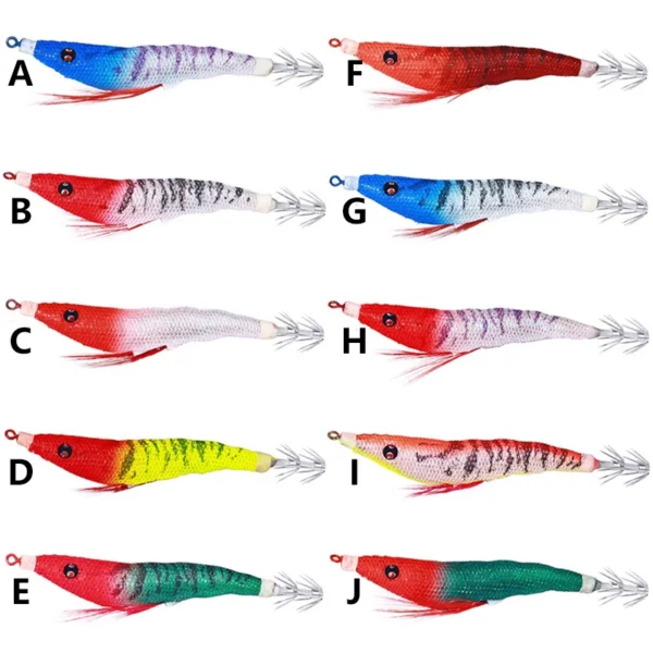 Luminous Squid Jigs Bionic Fishing Lure Artificial Shrimp Squid Hook for Sea Fishing Squid Octopus Cuttlefish Hooks Fishing Tool - Image 6