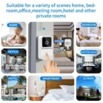 Wireless smart video doorbell 2.4GWiFi, 2-channel audio, night vision, SD card/cloud storage home security surveillance camera - Image 3