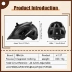 Ultralight Cycling Helmet Road Mtb Helmet Cycling Safety Cap Racing Bike Equipments Women Men Integrally-Molded Bicycle Helmet - Image 2