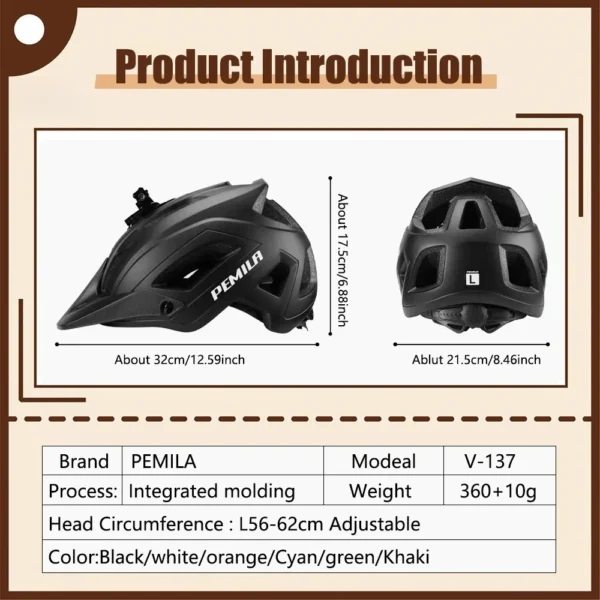 Ultralight Cycling Helmet Road Mtb Helmet Cycling Safety Cap Racing Bike Equipments Women Men Integrally-Molded Bicycle Helmet - Image 2