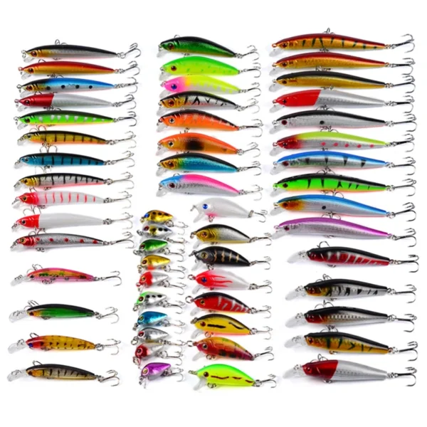Mixed Fishing Lures Set Minnow Popper Crank Baits with Hooks Fishing Hard Lure Artificial Bionic Crank Lure Saltwater Freshwater - Image 3