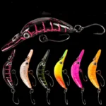 5.2cm/2.6g Micro Rice Worm Slow-sinking Plastic Fake Bait Artificial Hard Bait Bionic Lure Trout Pike Bass Fishing Accessories - Image 2