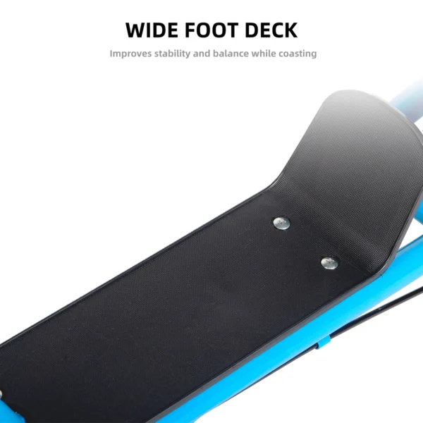 Kick Scooter for Ages 5-9 Years Old Kids with 12 Inch Front and Rear Wheel, Rear V-Brake and Adjustable Handlebar, Blue - Image 4