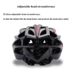 Ultralight Cycling Helmet Flame Design MTB Road Riding Safety Adjustable Hat Helmet Integrally-molded Bike Bicycle Helmet - Image 4
