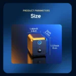 3MP HD video Wifi Camera,Wire-free smart security samera,Mini Nanny Cam Wireless Works with PIR motion detection,night vision, - Image 2